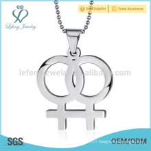 Wholesale double female symbol pendant,pendant designs for women